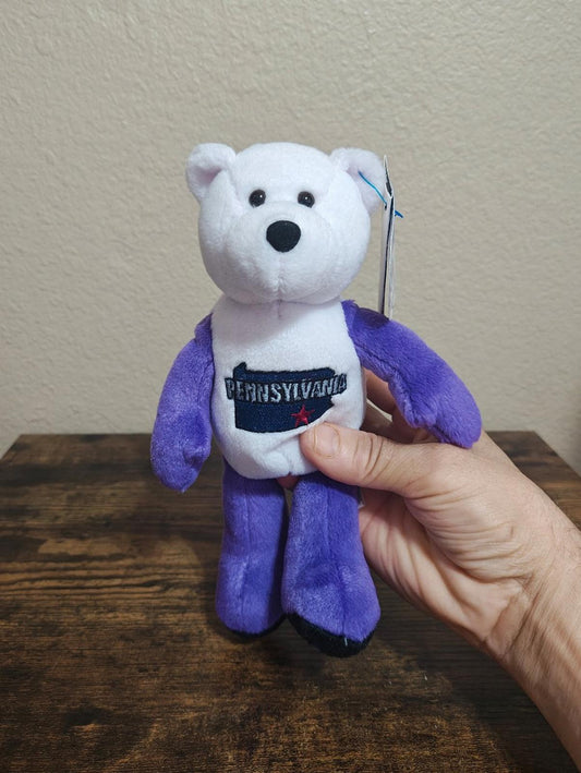 2001 Limited Treasures Pennsylvania State Quarter Bear Collectible Plush