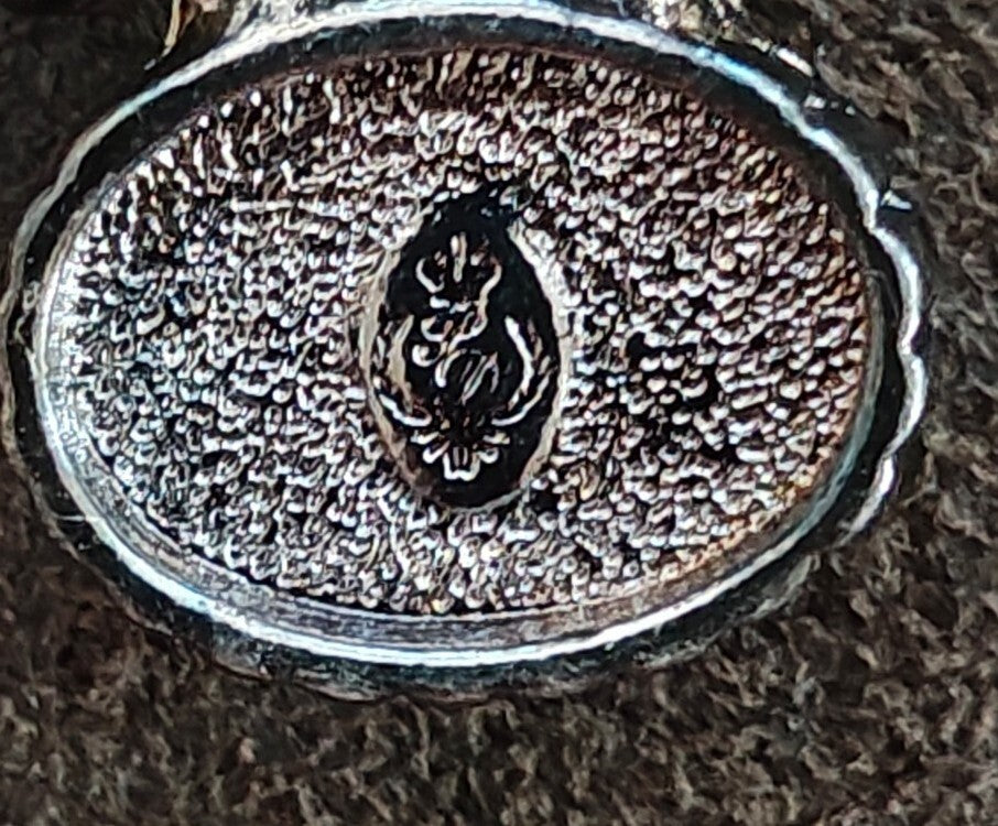 1990s Premier Designs "Mira" Two Tone Slide Pendant.