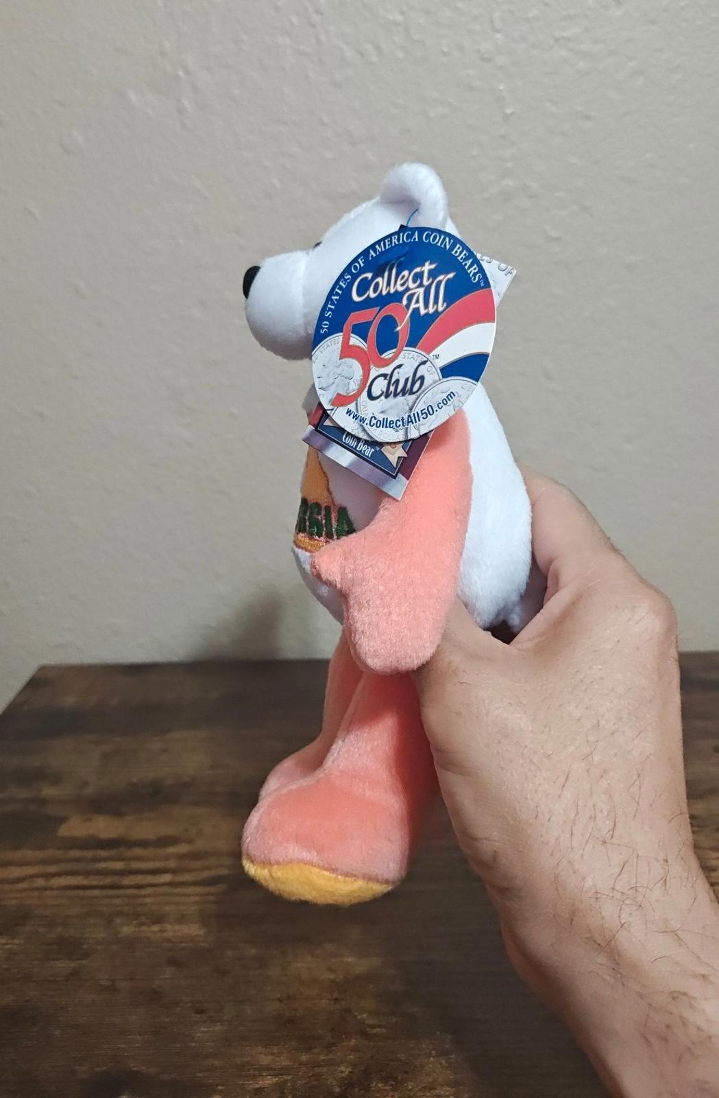 2001 Limited Treasures Georgia State Quarter Bear Collectible Plush