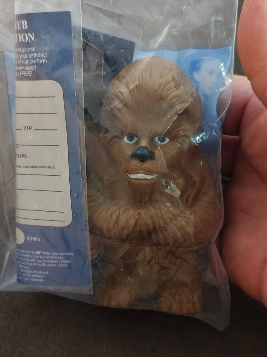 2005 Burger King Star Wars: The Complete Saga Kids Meal Chewbacca Toy New