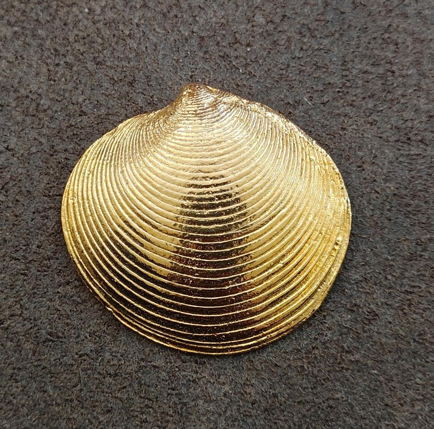 1975 Mimi d N Clamshell Textured Slide Pendant