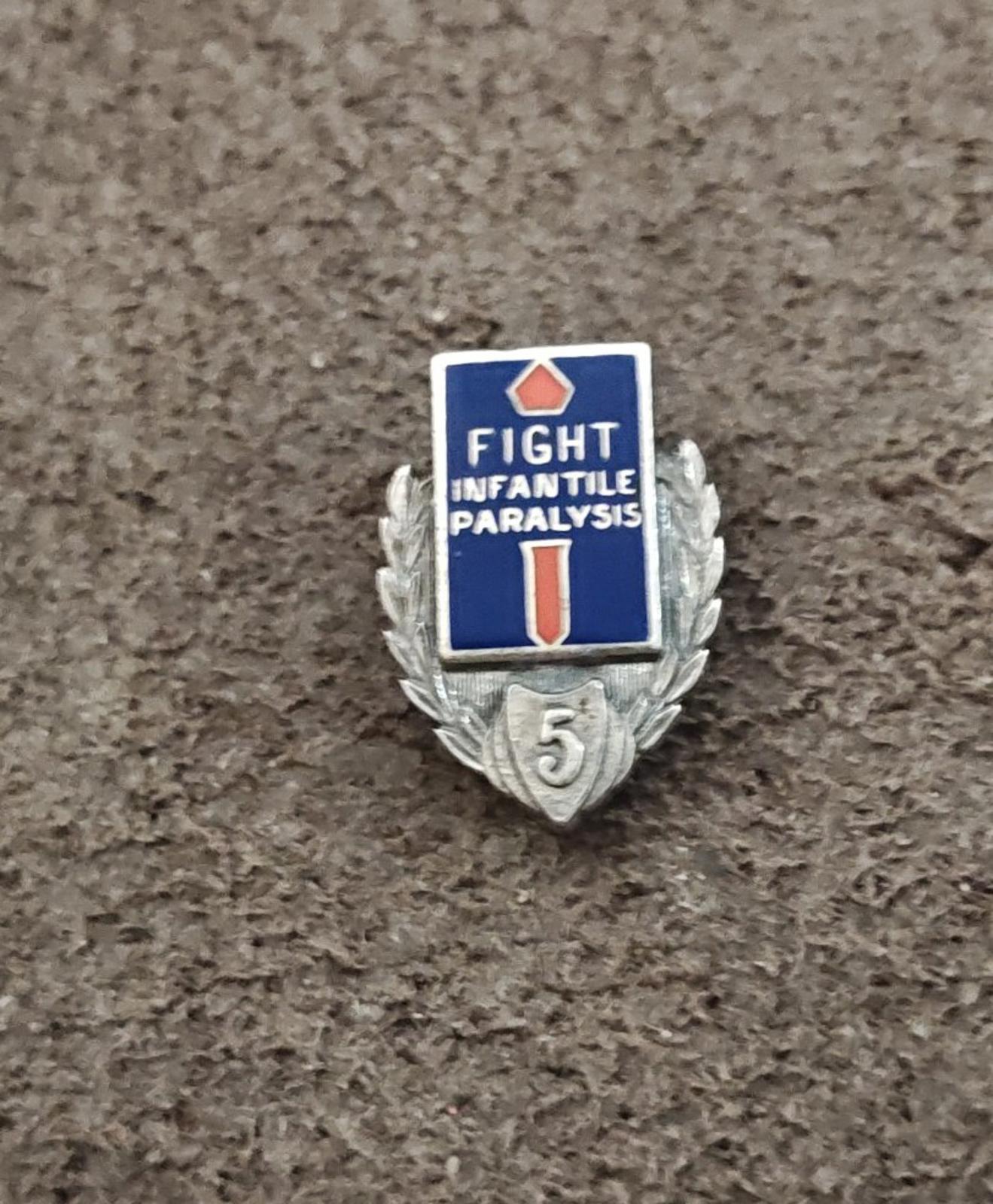 1930s/40s National Foundation for Infantile Paralysis Sterling Silver Pin