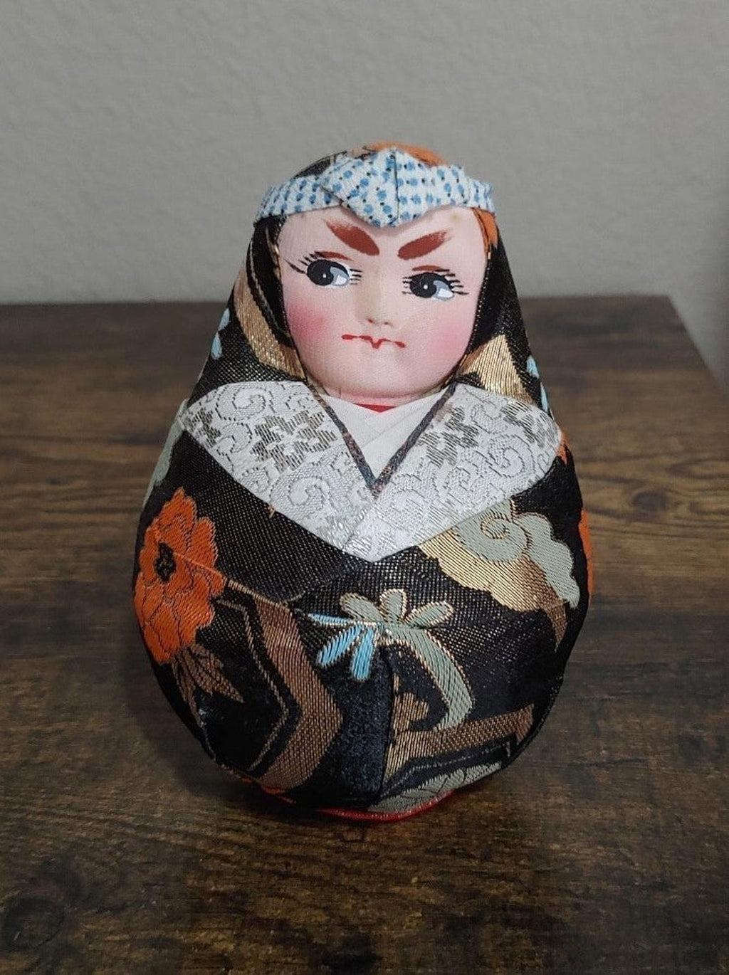 1980's Handsome Vintage Japanese Traditional Daruma Doll