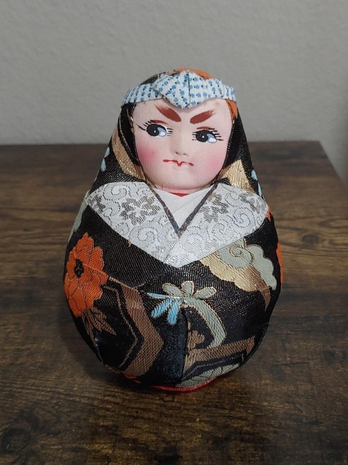 1980's Handsome Vintage Japanese Traditional Daruma Doll