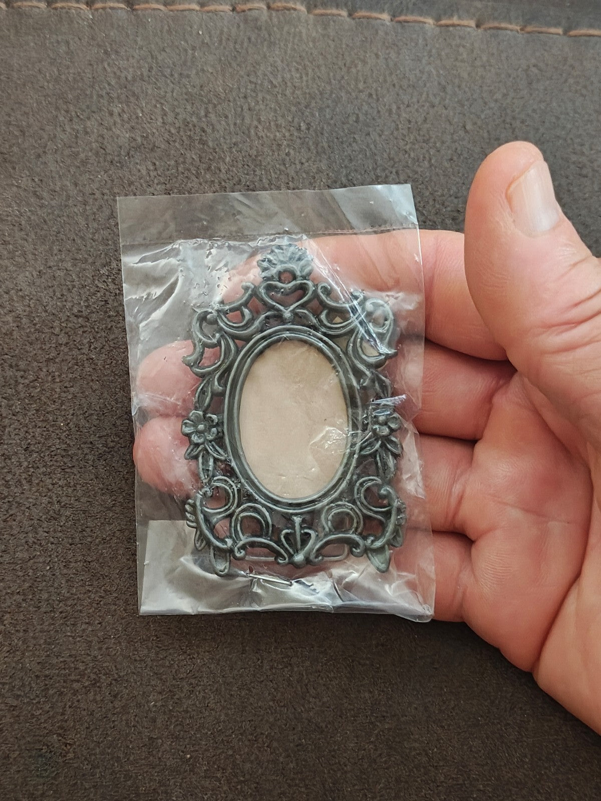 1970s/80s Pewter Tone Ornate Baroque/Victorian/Rococo Style Picture Frame NOS