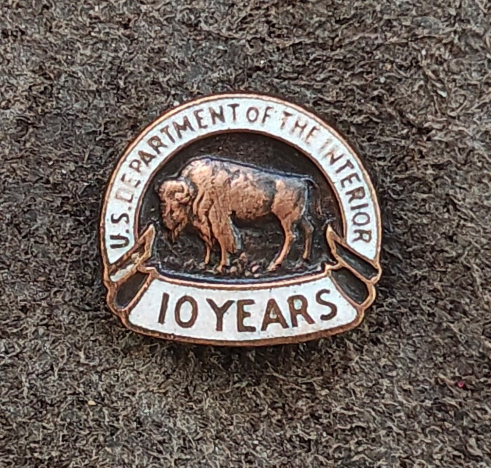 1960s/70s U.S. Department of The Interior 10-Year Service Pin