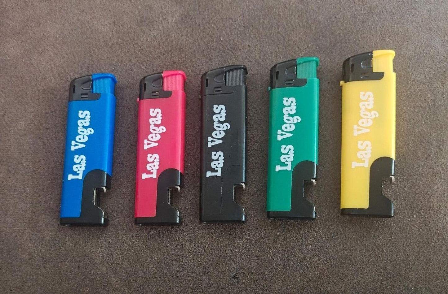 5 Las Vegas Refillable With Built In Bottle Opener Lighters