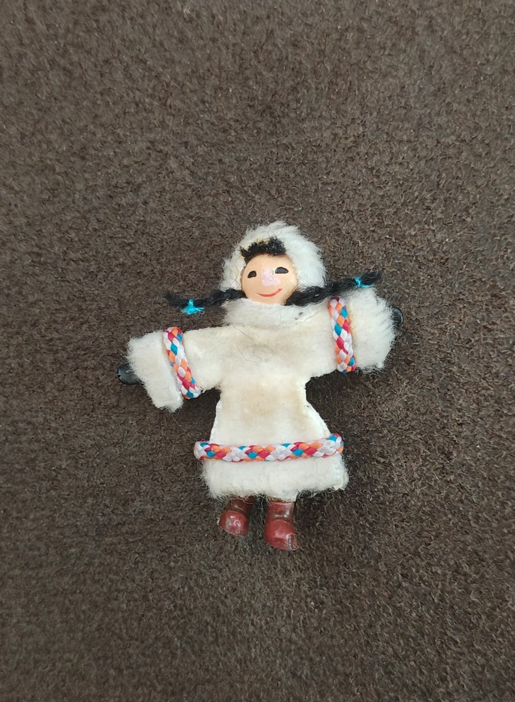 1990s Alaskan Inuit Souvenir Doll Pin