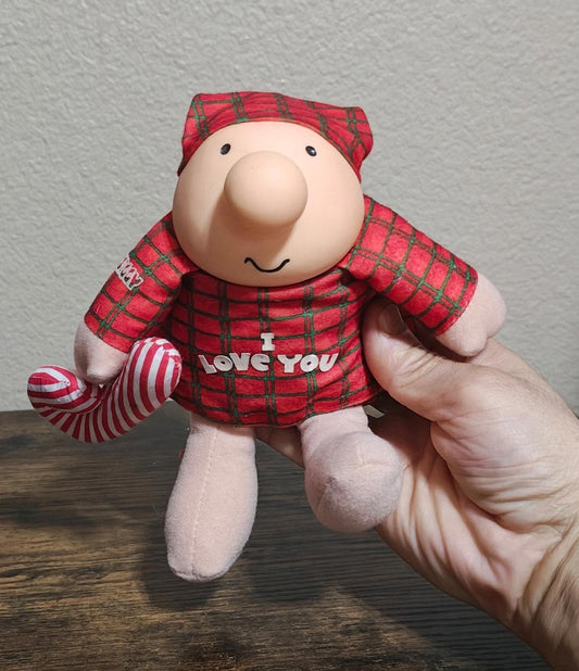 1991 Vintage "I Love You" 7" Christmas Ziggy Plush