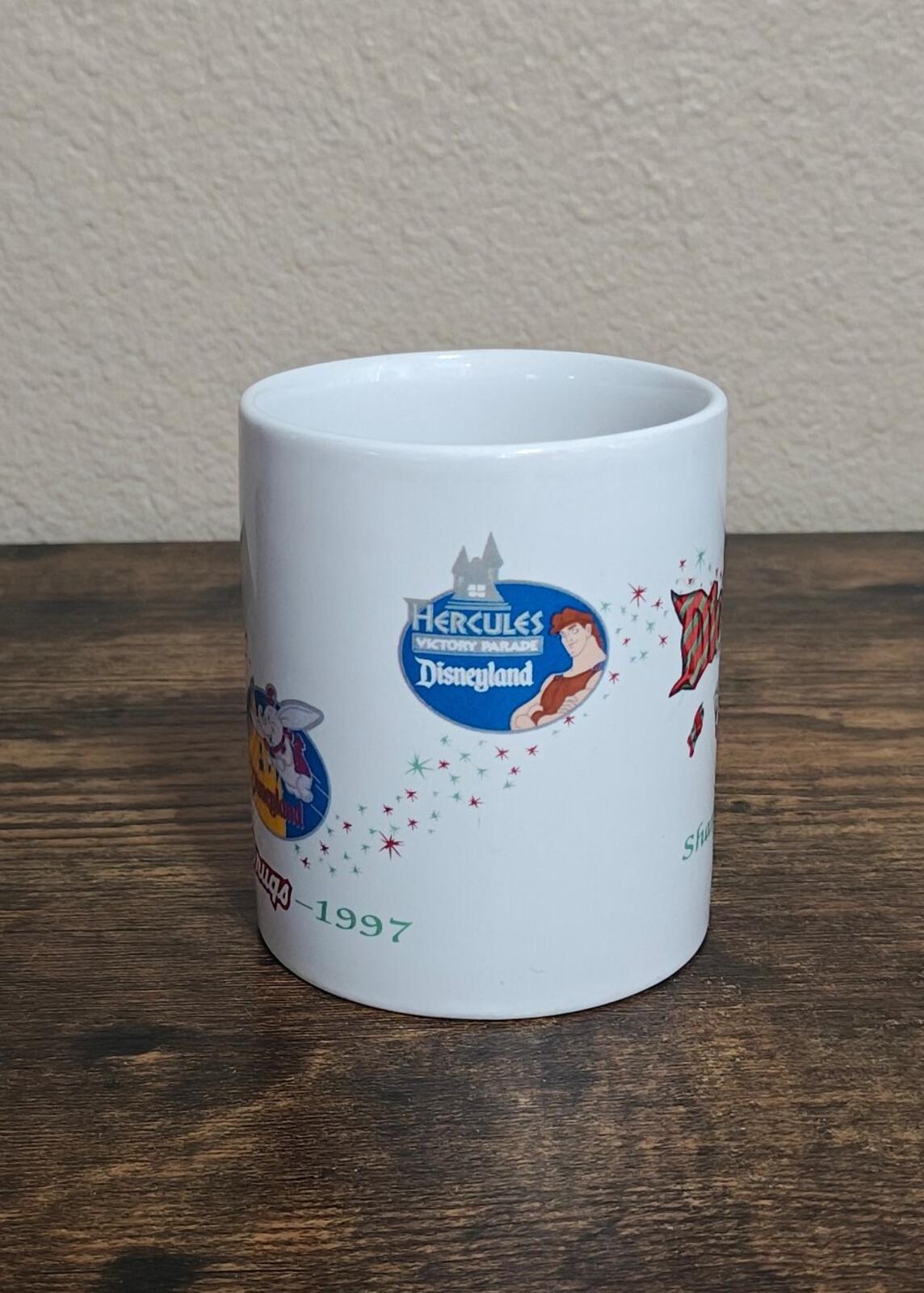 1997 Disneyland "Share The Magic" 11 oz White Ceramic Mug
