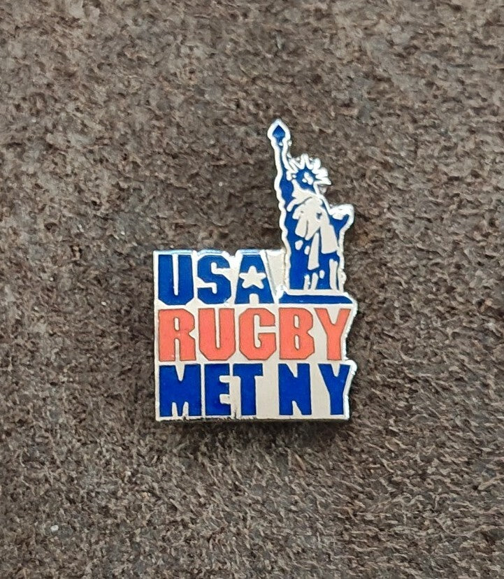 1980s/90s USA Rugby Met NY Statue of Liberty Pin