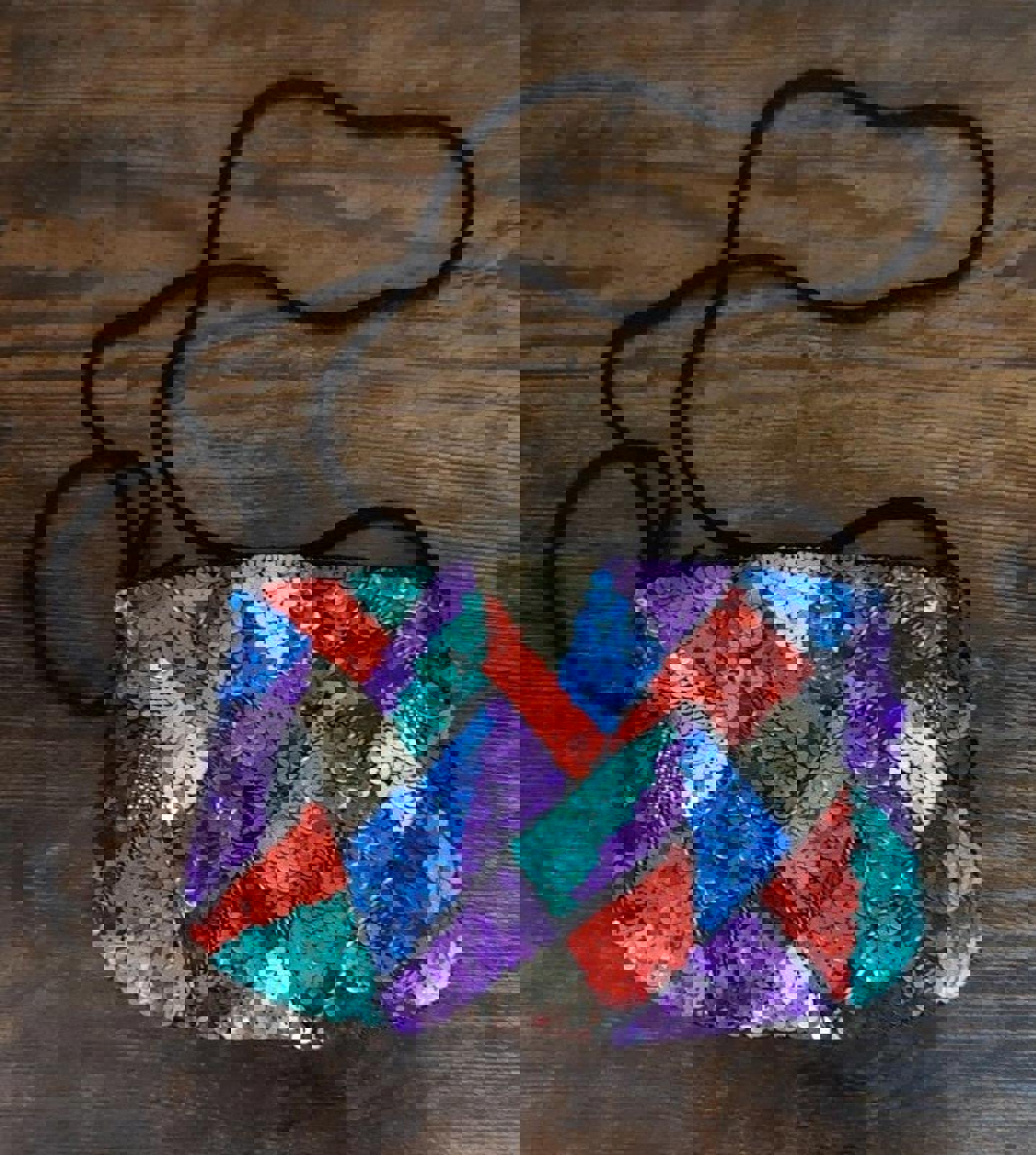 Colorful Sequined Small Purse/Clutch Purse/Coin Purse/Wristlet