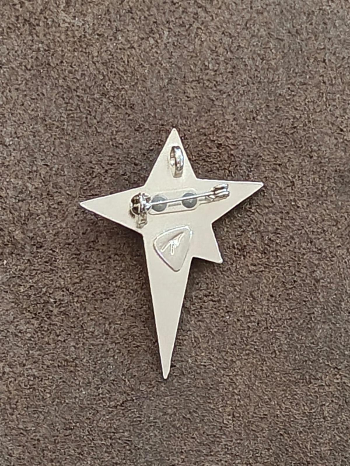 1990s Signed Thierry Mugler "Angel" Star Brooch.