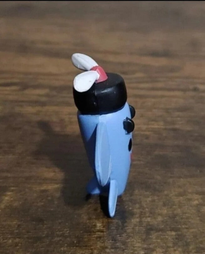 2002 Misfit Toy Blue Jet Airplane PVC Figure