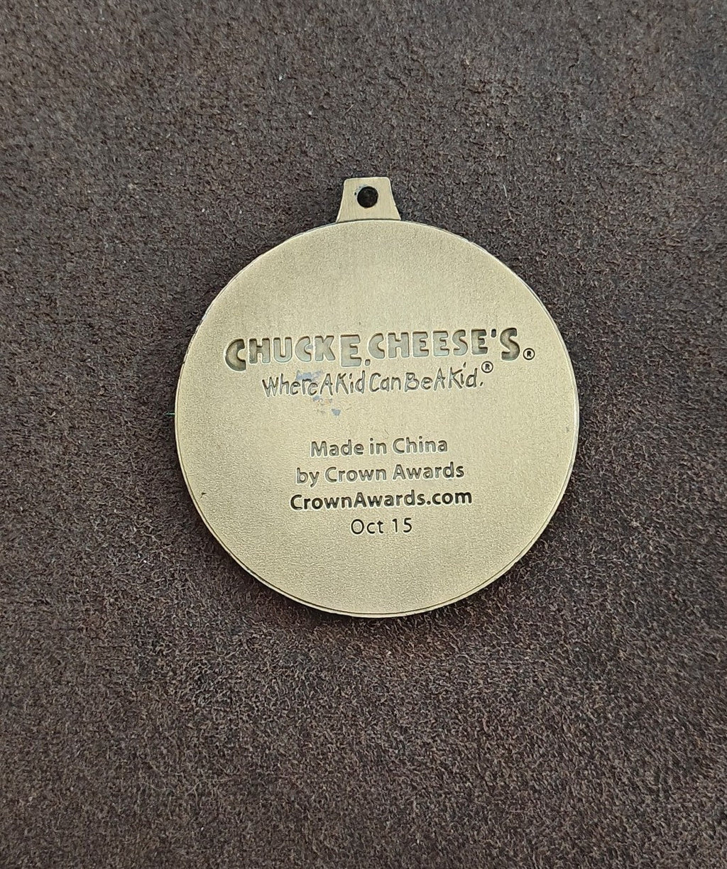 Bronze Tone Chuck E. Cheese "It's My Party!" Birthday Star Medallion - Trinketmania-LV