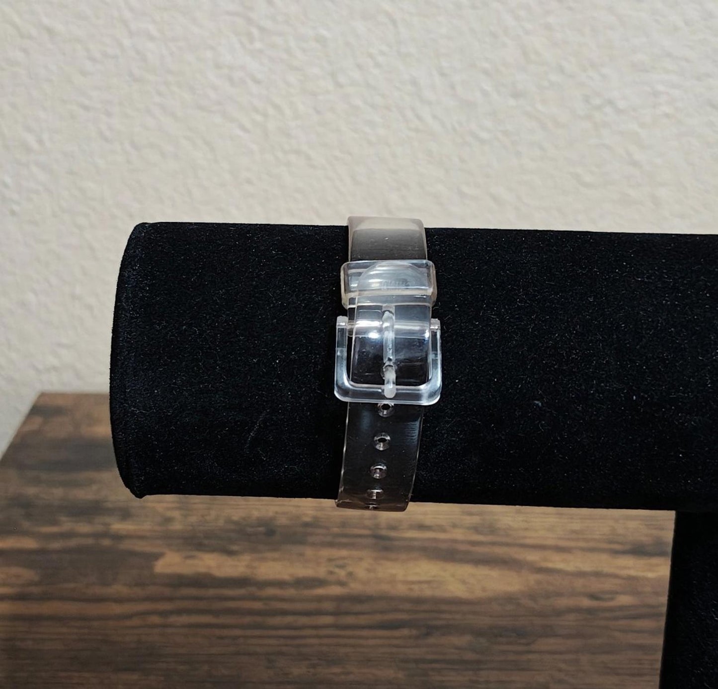 1990s Armitron Bugs Bunny Women's Watch With Clear Plastic Band