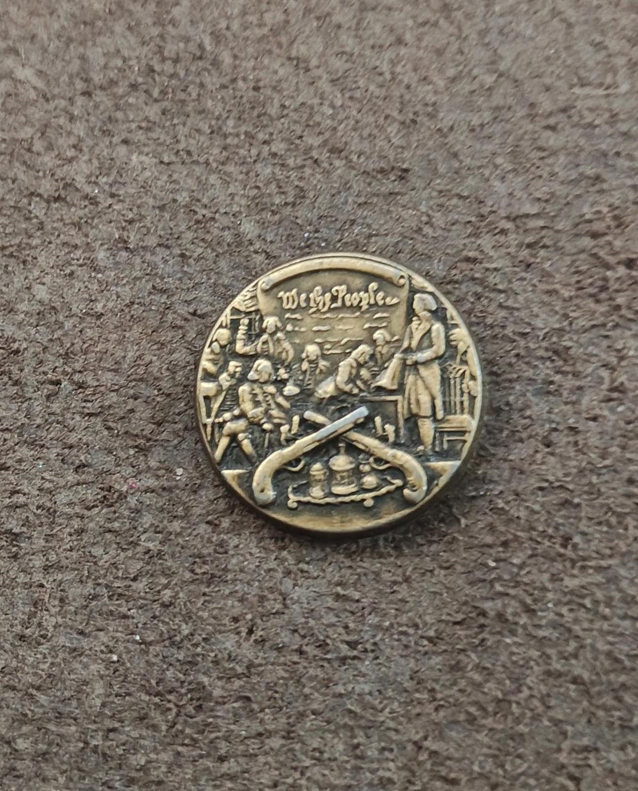 1970s/80s National Rifle Association "We The People" Constitution Signing Pin