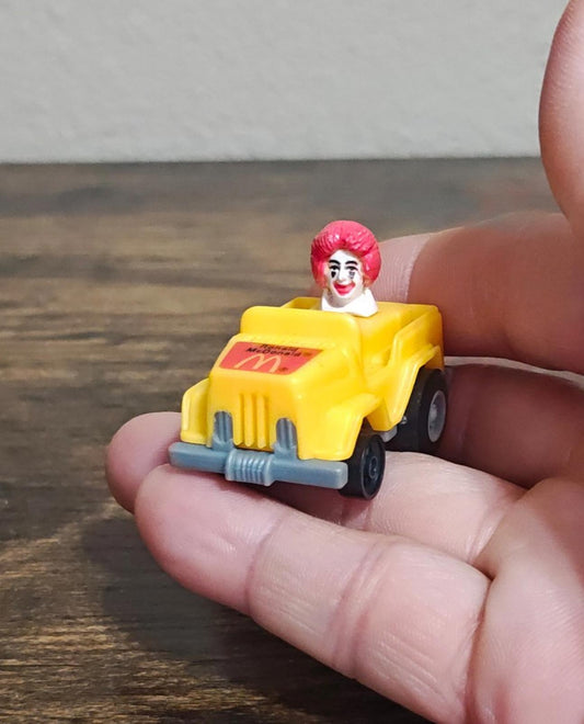 1985 Ronald McDonald Happy Meal Runabout Car