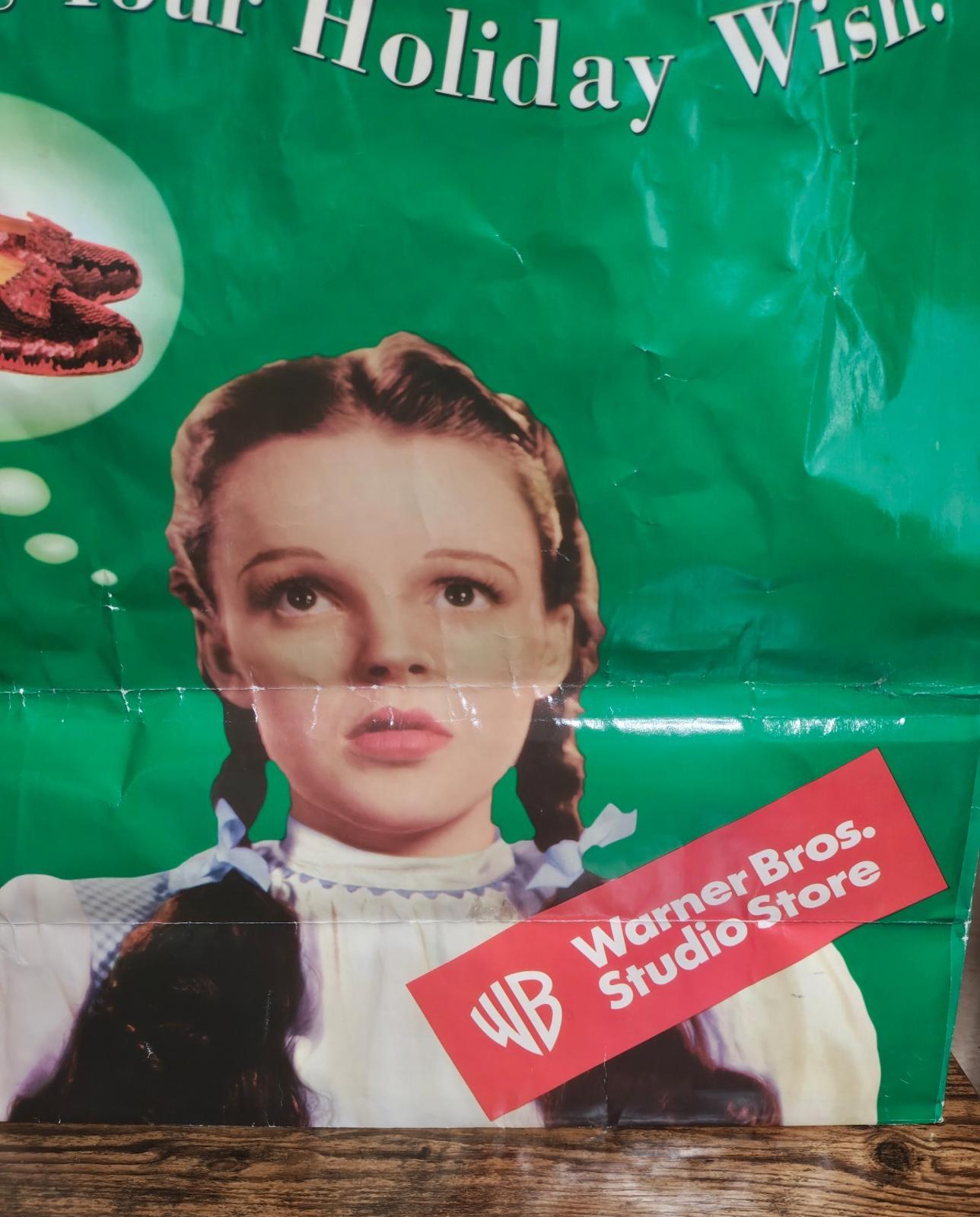 1998 Warner Brothers Studio Store Dorothy Wizard of Oz Paper Shopping Bag