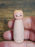 1970s Miniature Japanese Creative Wooden Miniature Kokeshi Doll
