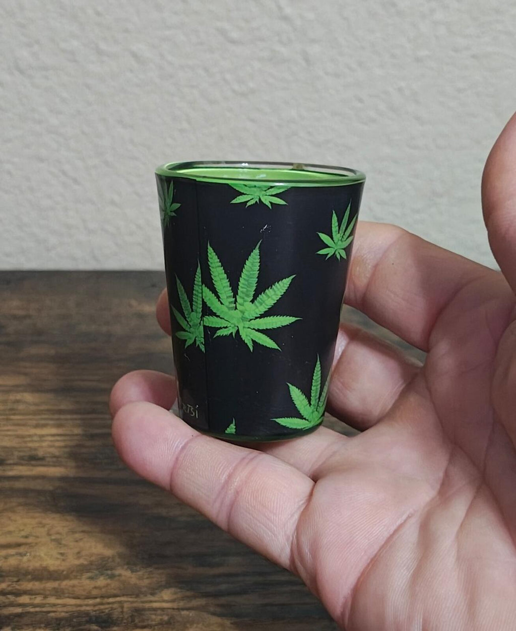 Welcome To Fabulous Las Vegas Nevada Green & Black Shot Glass