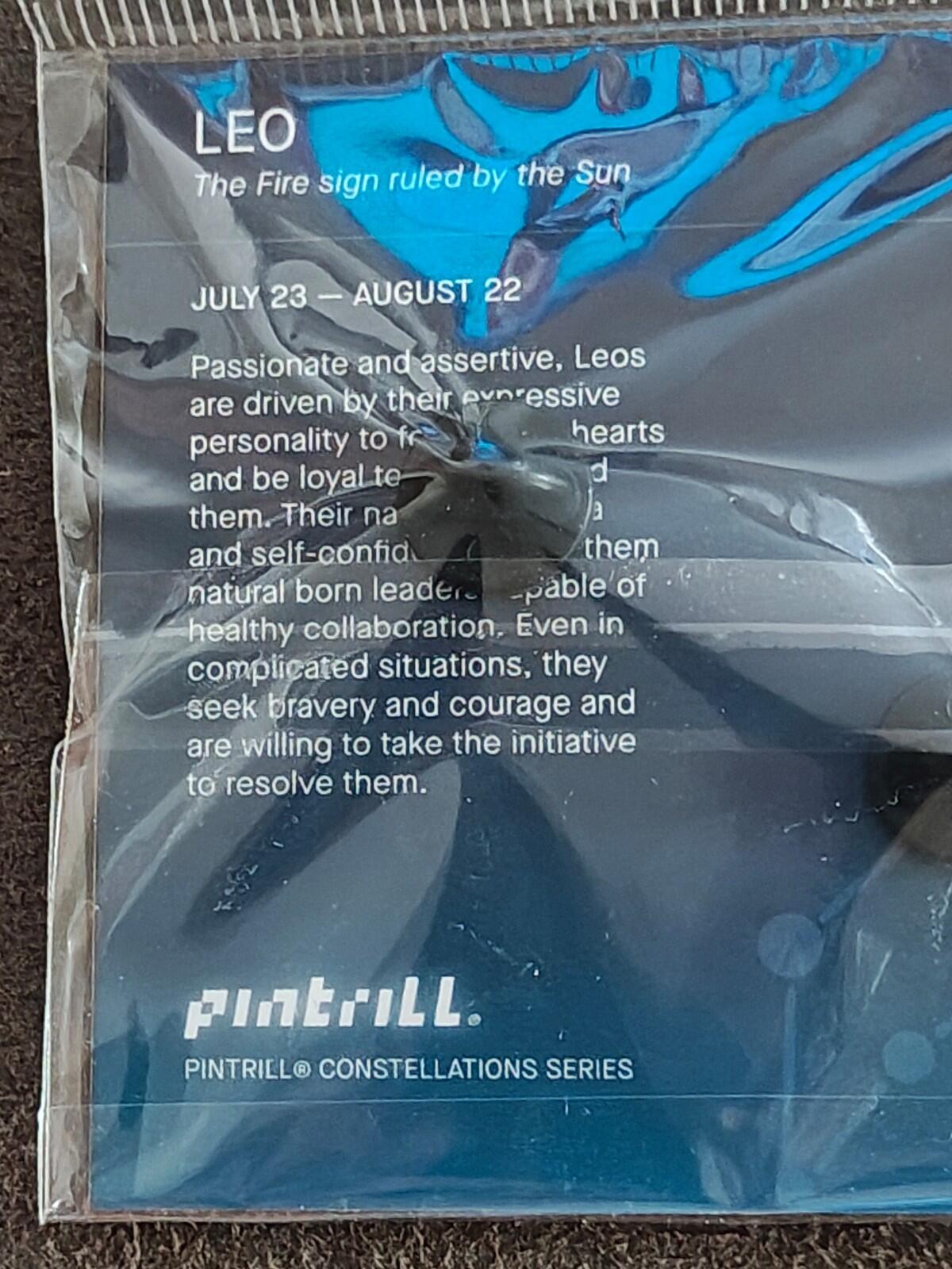Pintrill Leo Constellation Gold Tone Glow In The Dark Pin