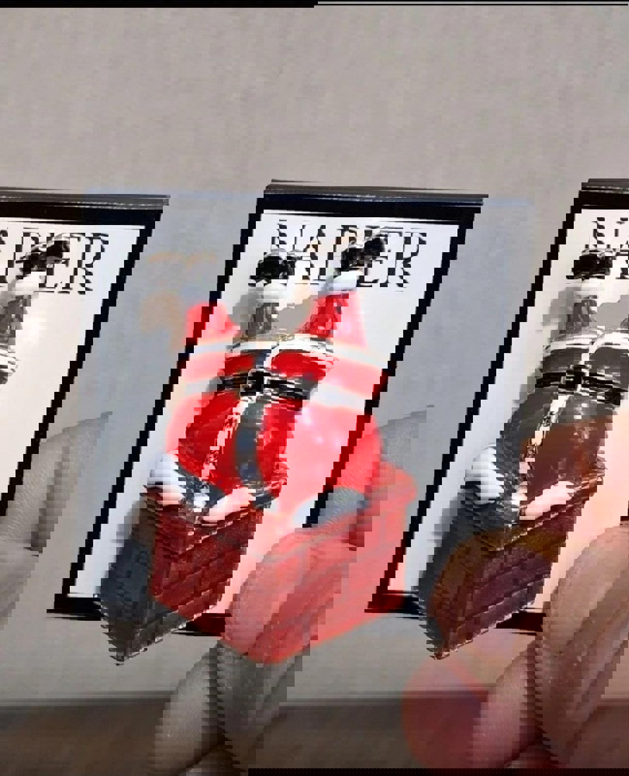 Cute Napier Santa Climbing Down A Chimney Enamel Pin New On Card