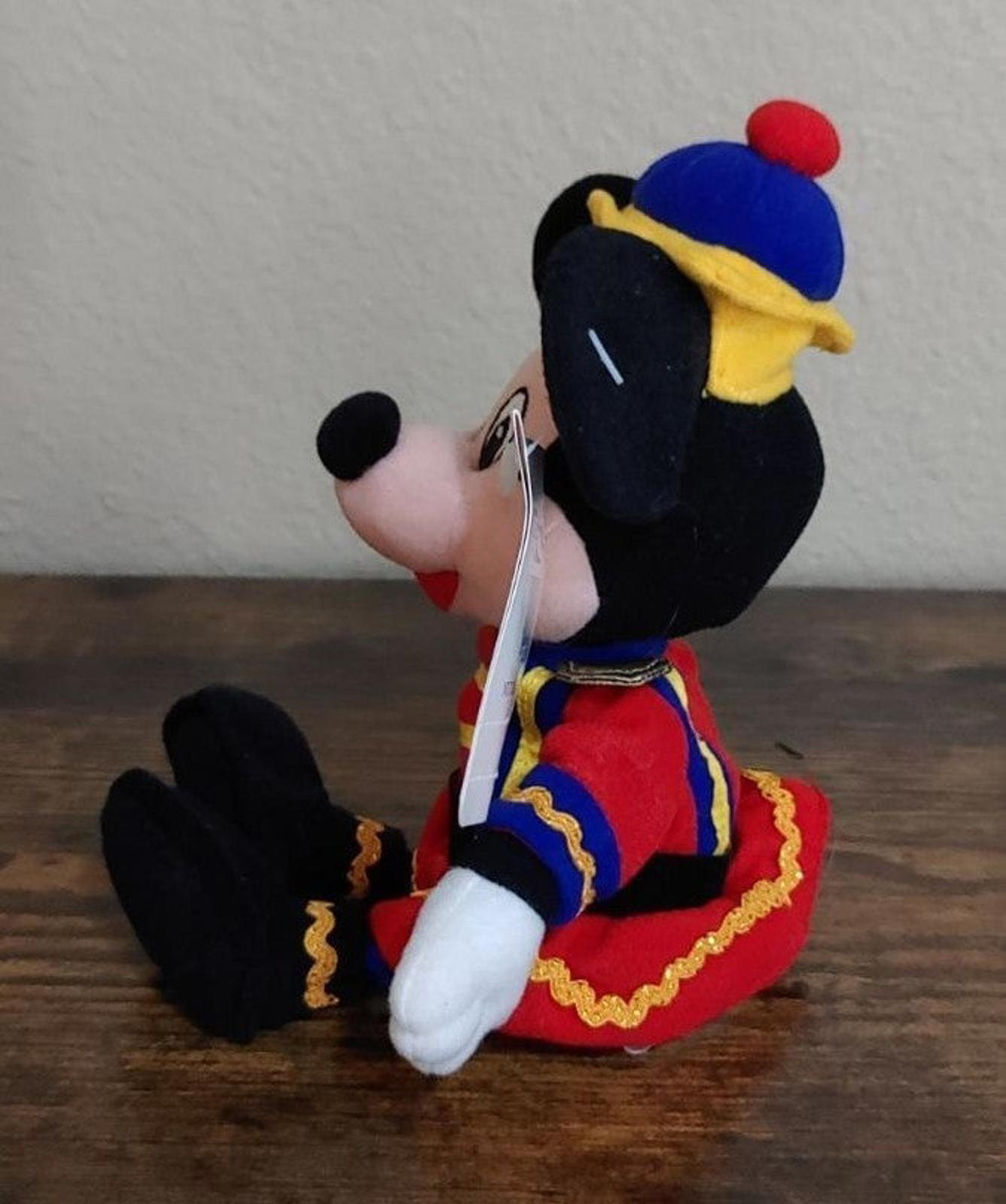 1990's Nutcracker Mickey Mouse Beanbag 9" Plush Doll