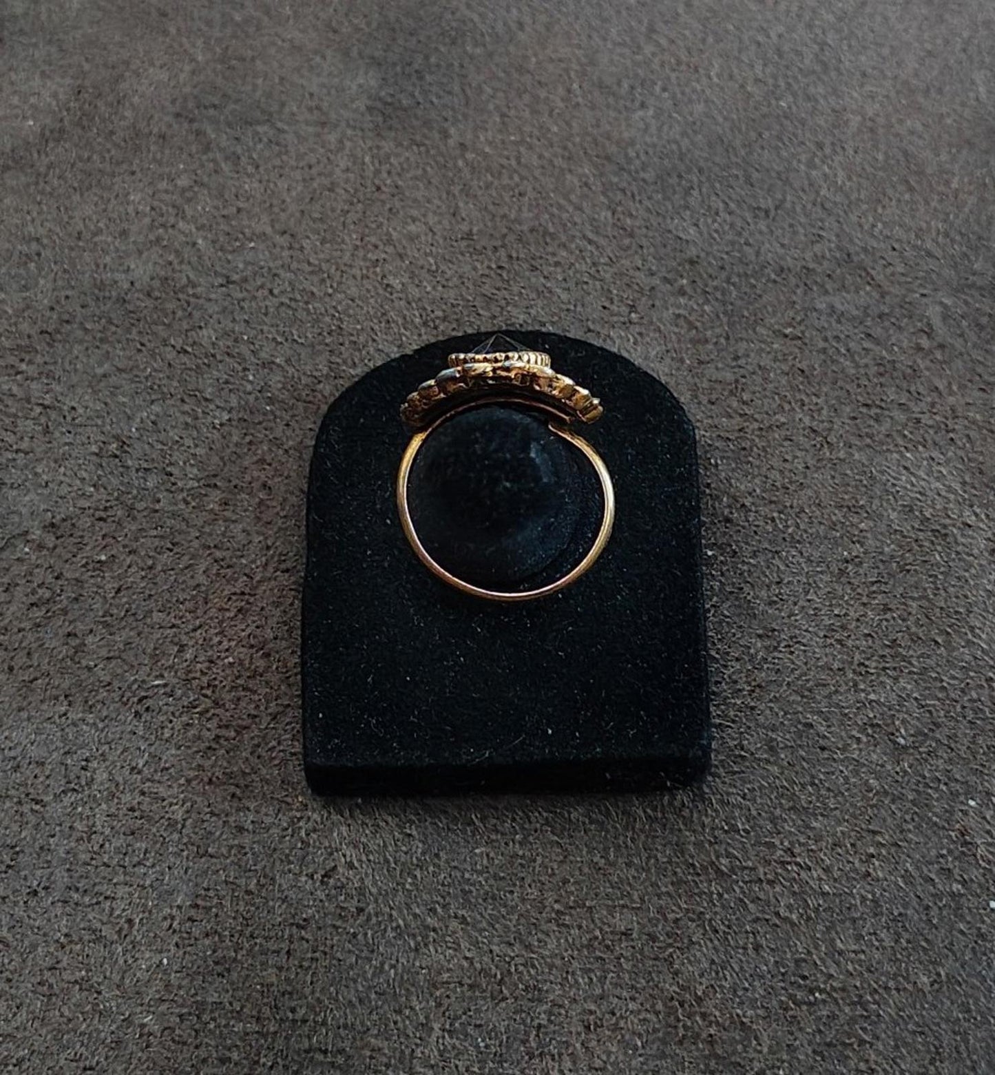 1980’s Blue Filigree Adjustable Statement Ring