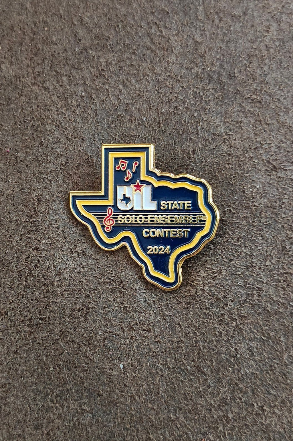 UIL State Solo-Ensemble Contest 2024 Commemorative Gold Tone Pin