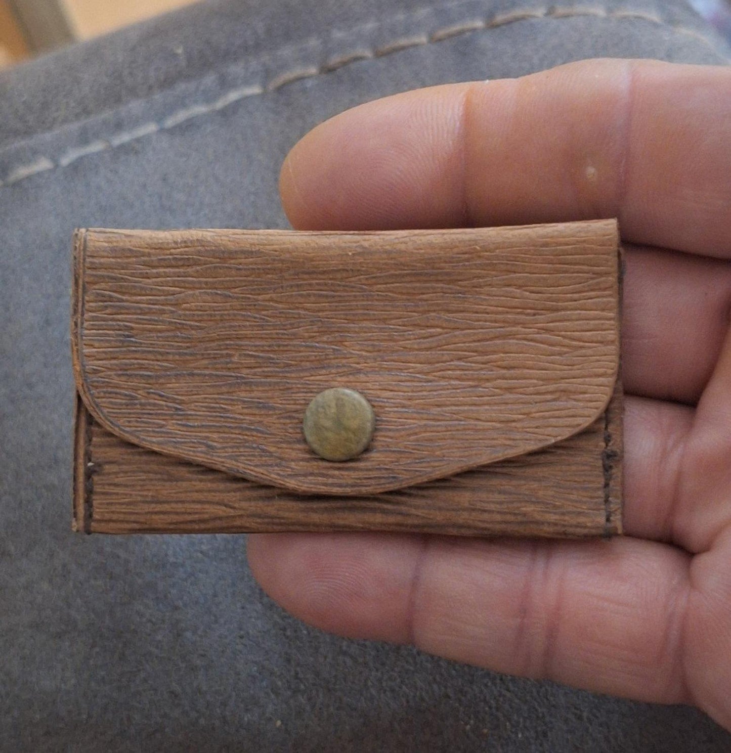 Cool Vintage Rare & HTF Early 1900s Leather House of Crane Cigar Leather Purse.