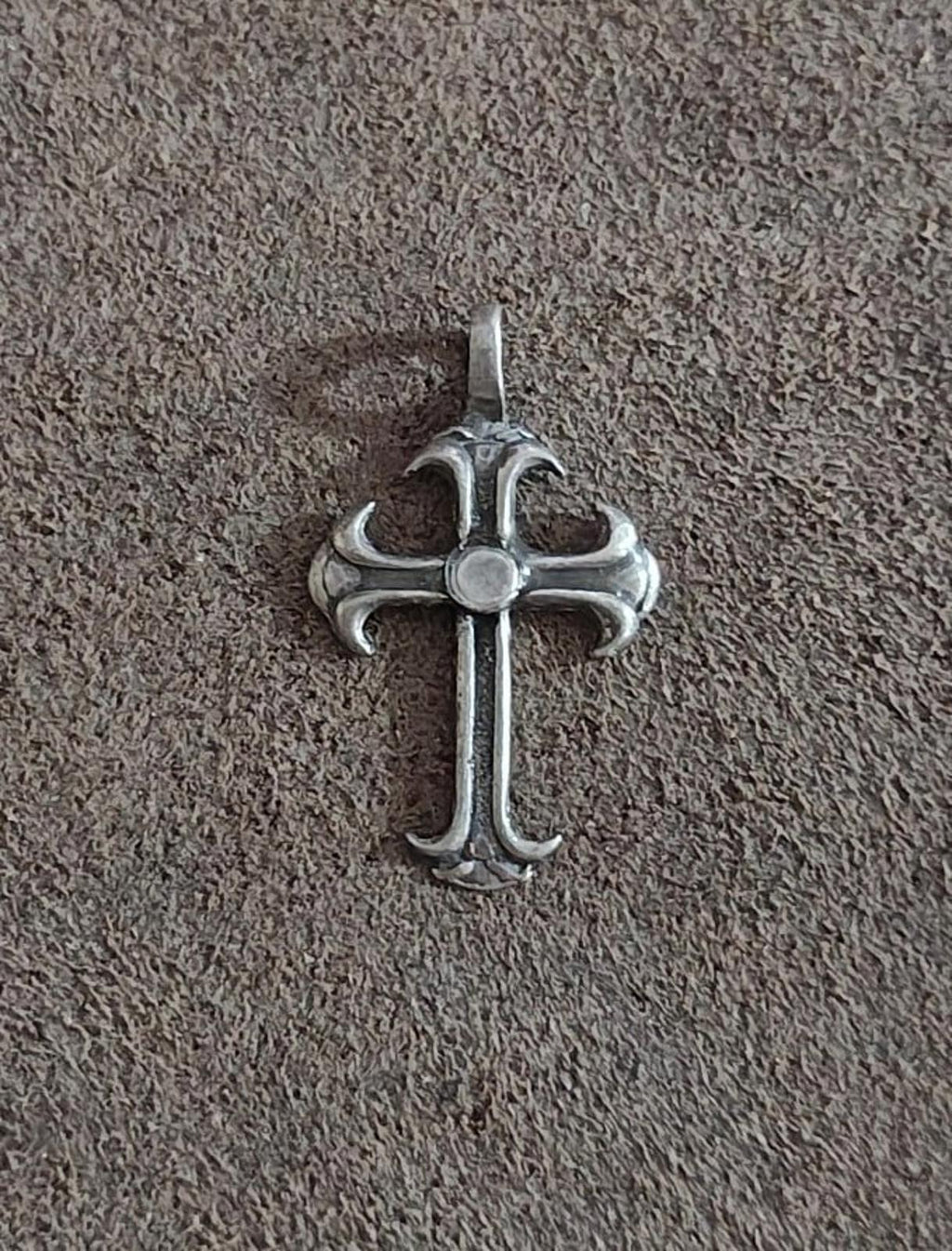 1980s Gothic Style Pewter Pendant