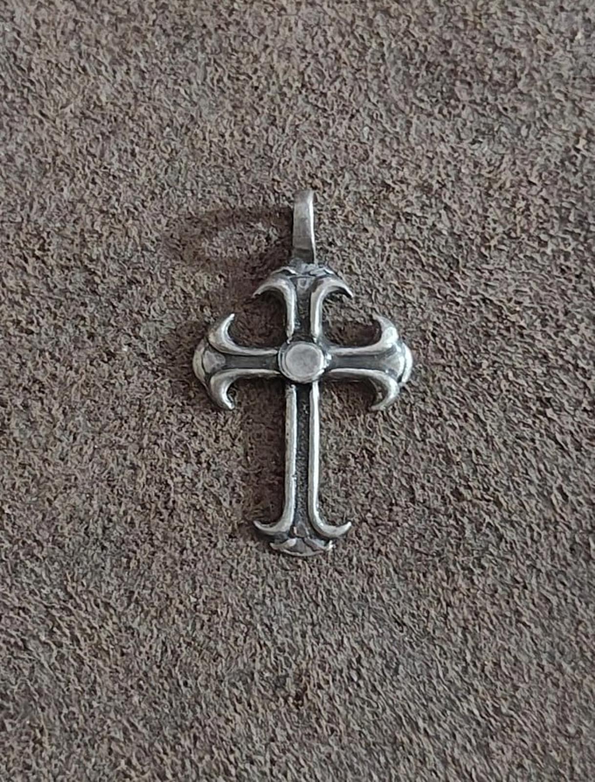 1980s Gothic Style Pewter Pendant