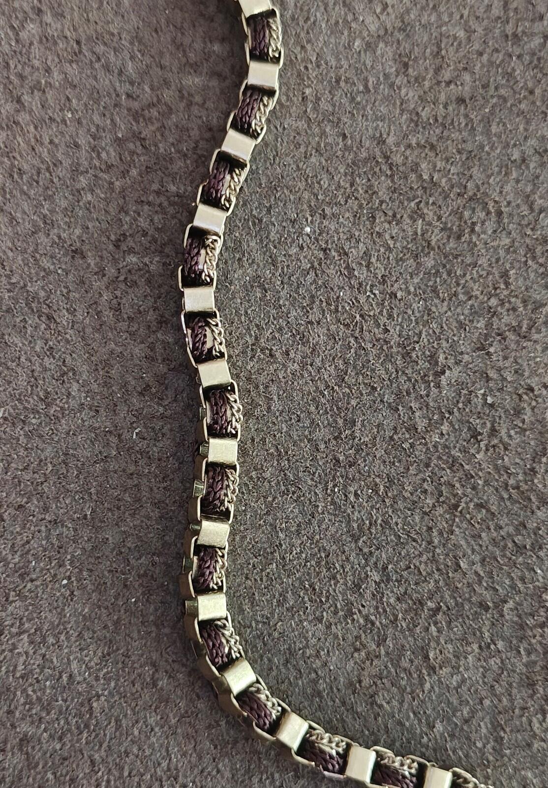 90s Cookie Lee Box Chain Necklace Featuring a Distinct Toggle Clasp Closure NWT