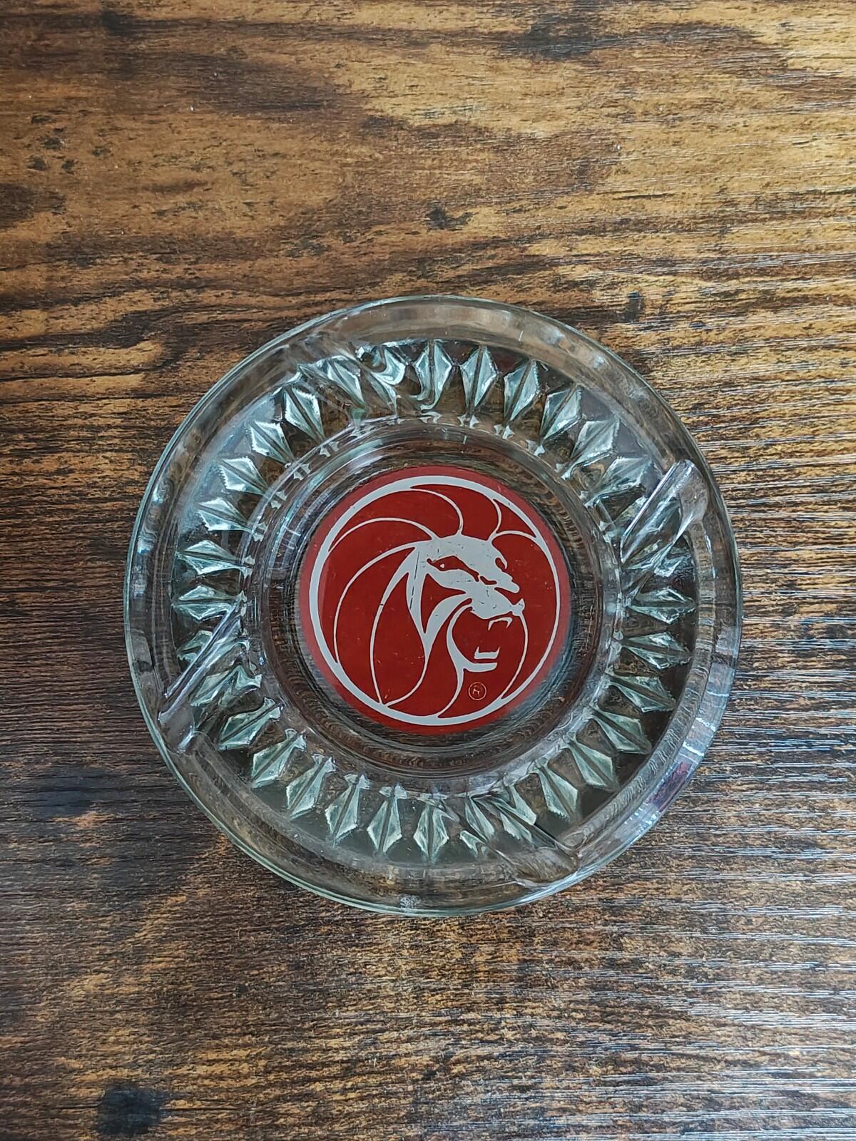 1970s MGM Grand Hotel & Casino Las Vegas Glass Ashtray