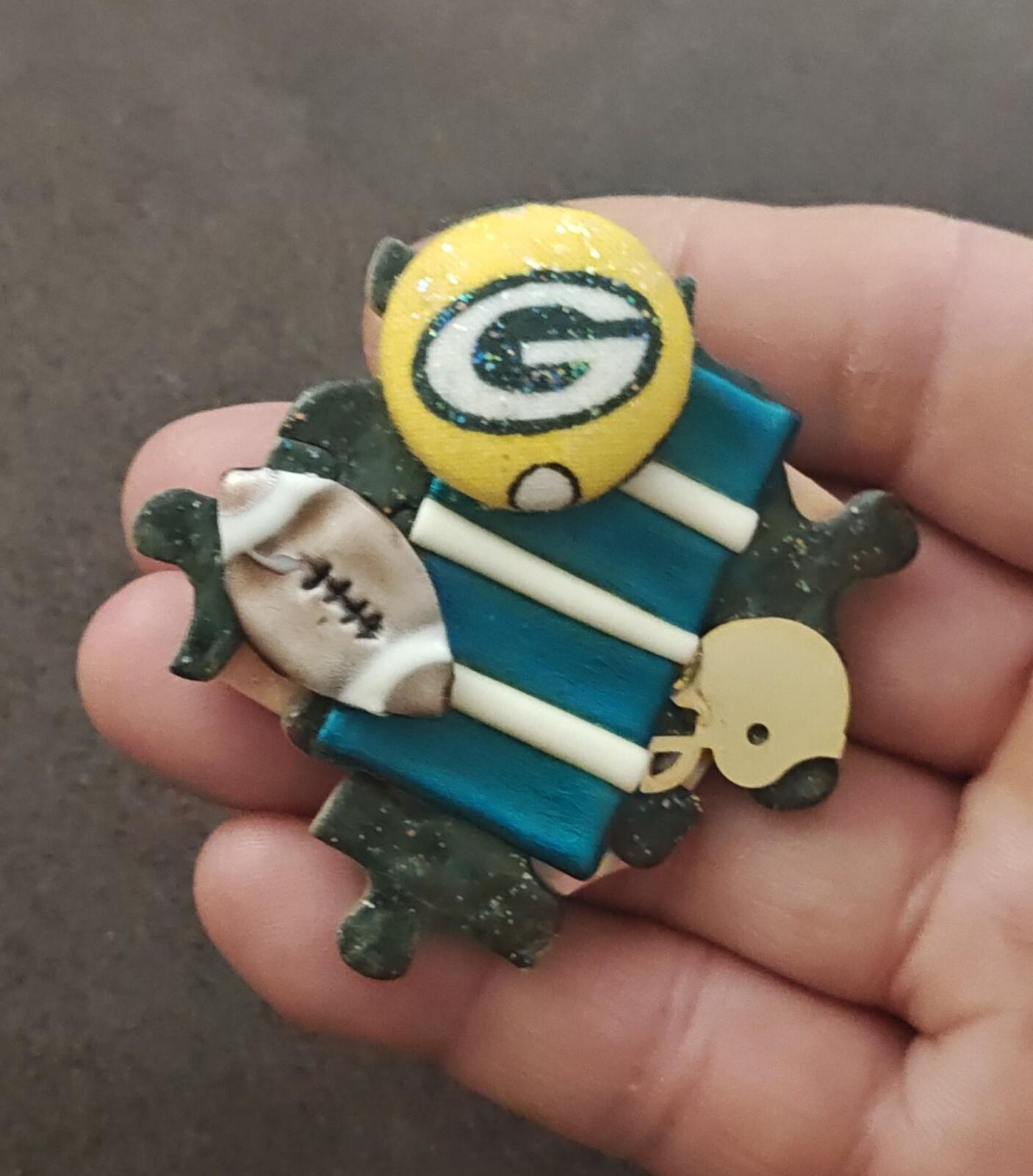 Unique Handmade Green Bay Packers Pin