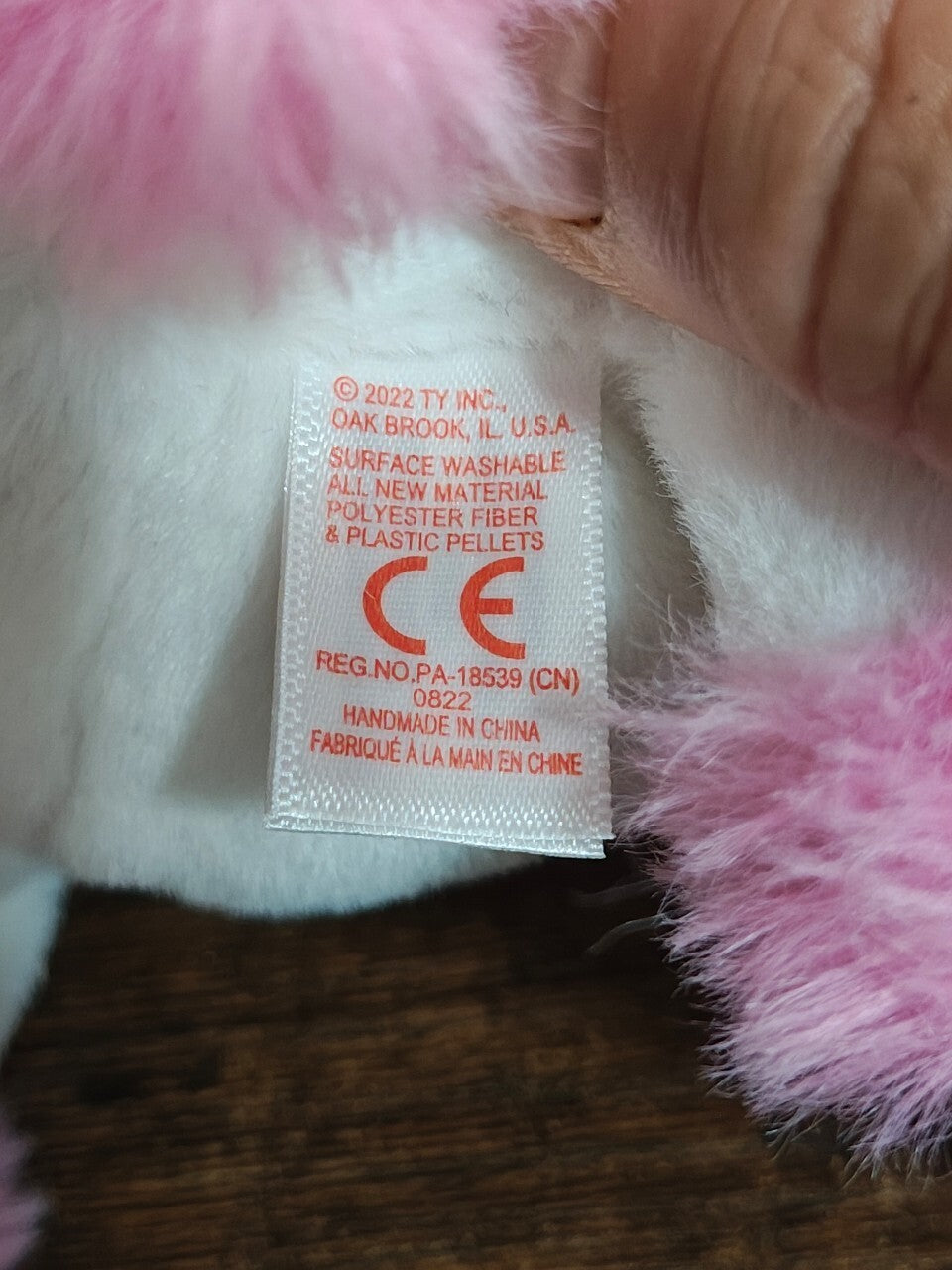 Ty Beanie Bellies Heartly the Pink Poodle Valentine’s Day Edition Soft  Plush