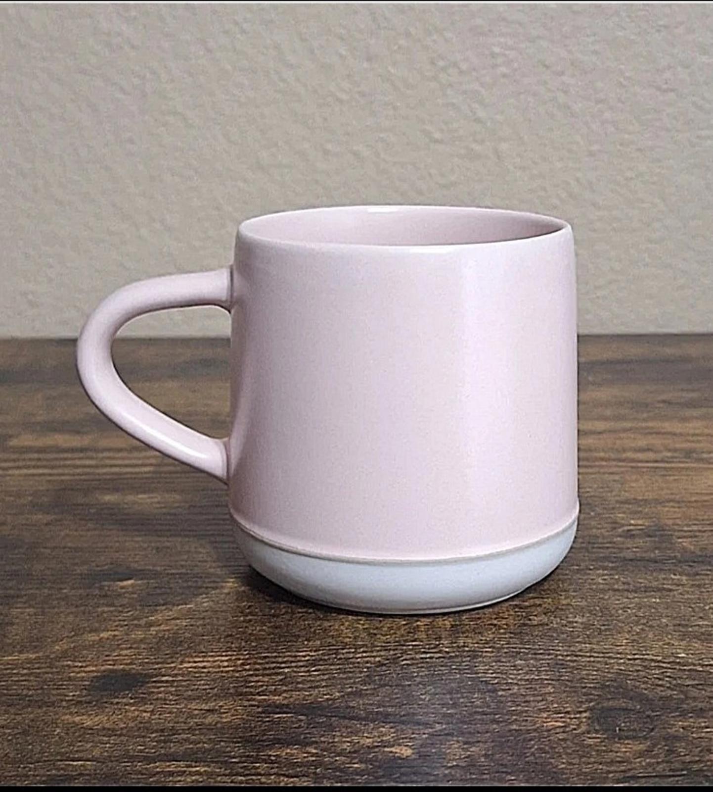 Pretty Disney Love Pink & White Stoneware Mug