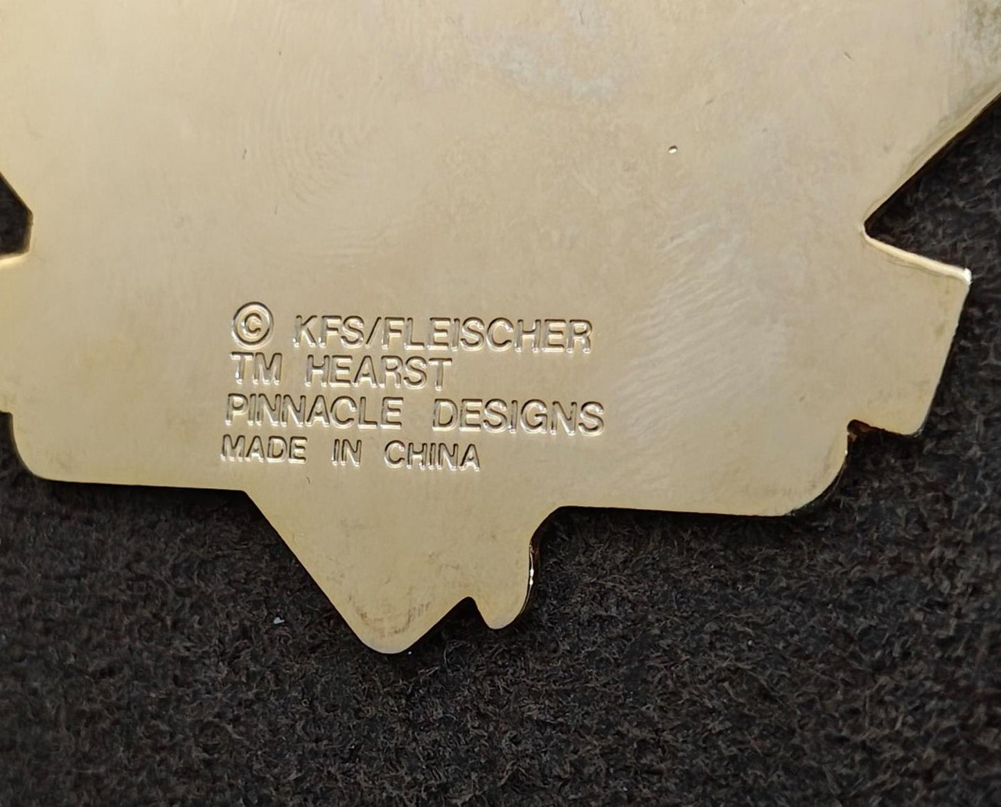 1990s Vintage Betty Boop Gold Tone Enamel Keychain