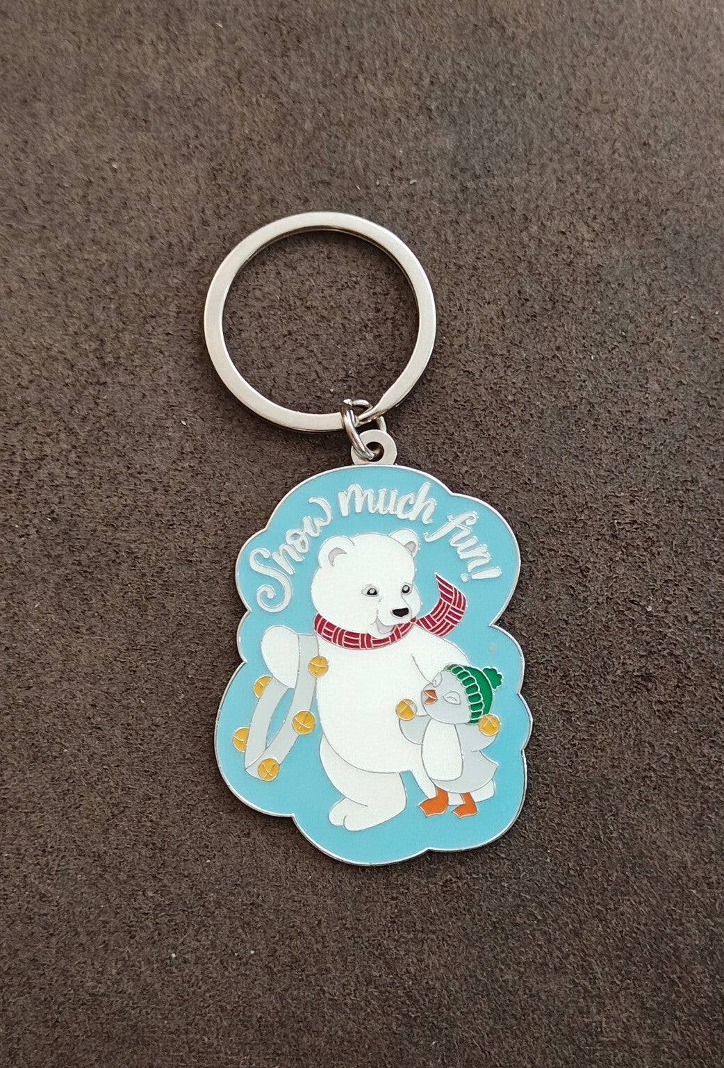 2022 Hallmark "Snow Much Fun" Silver Tone Enamel Pin