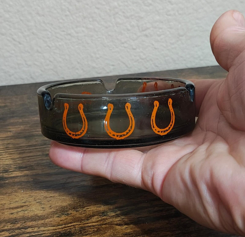 1970s Horseshoe Club Carson City Nevada Glass Ashtray