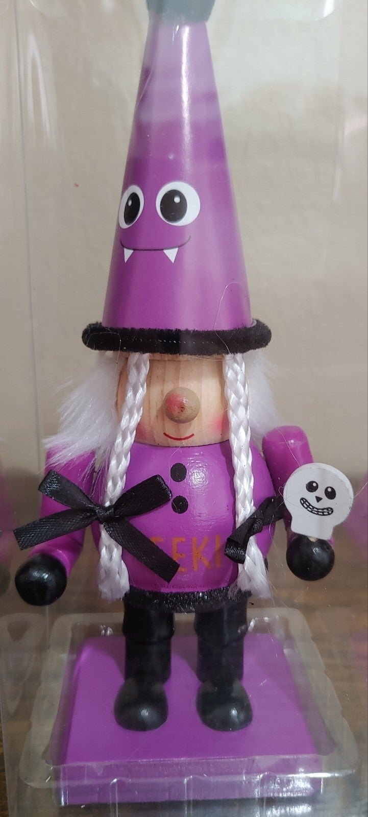 Halloween Witch Gnome 9" Wooden Figure