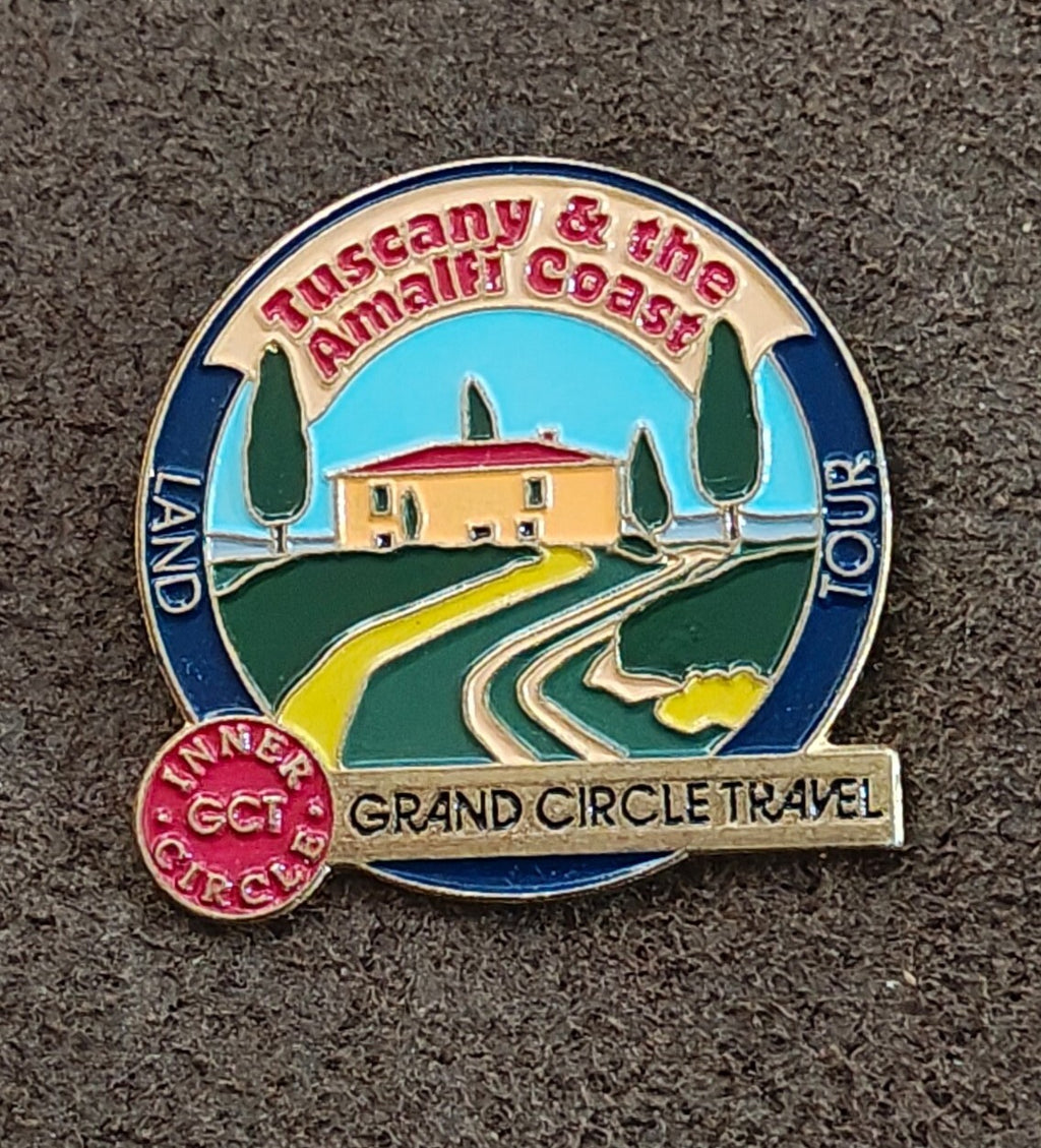Grand Circle Travel Inner Circle Gold Tone Enamel Pin