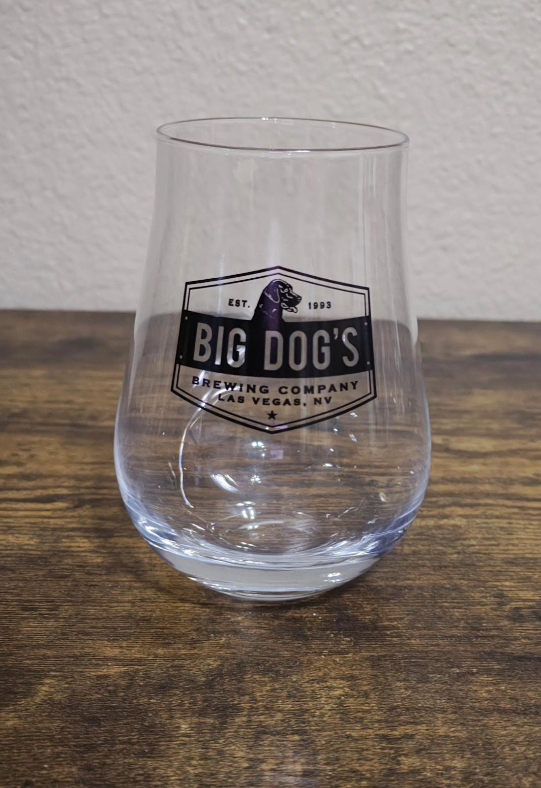 Big Dog's Brewing Company Las Vegas Stemless Wine/Beer Glass