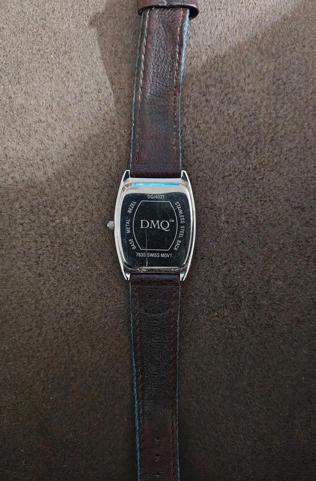 1990s DMQ Quartz Ladies' Swiss Watch With Crystal Accented Bezel