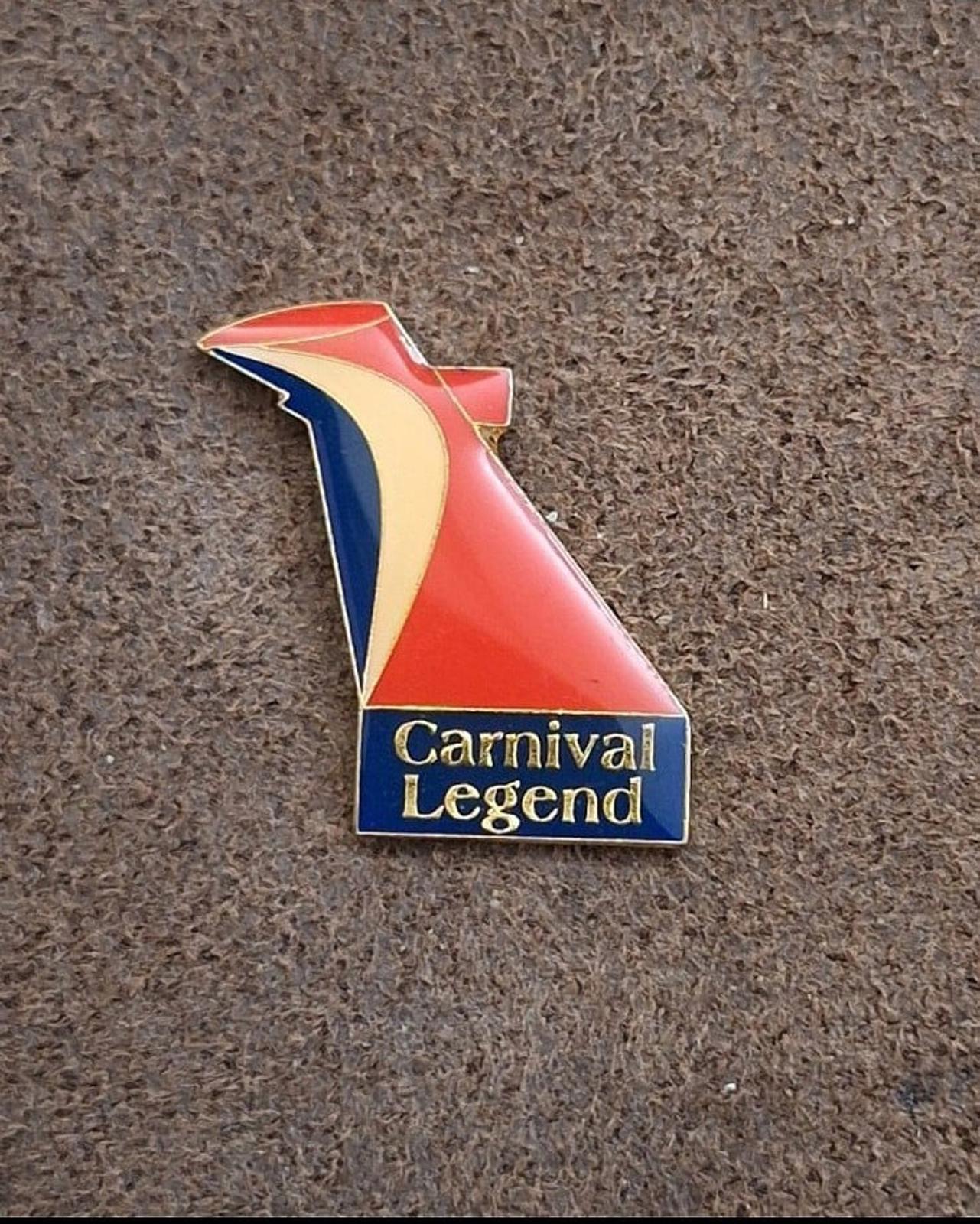 1990s Carnival Legend Cruise Lines Ship Guest VIP Enamel Pin