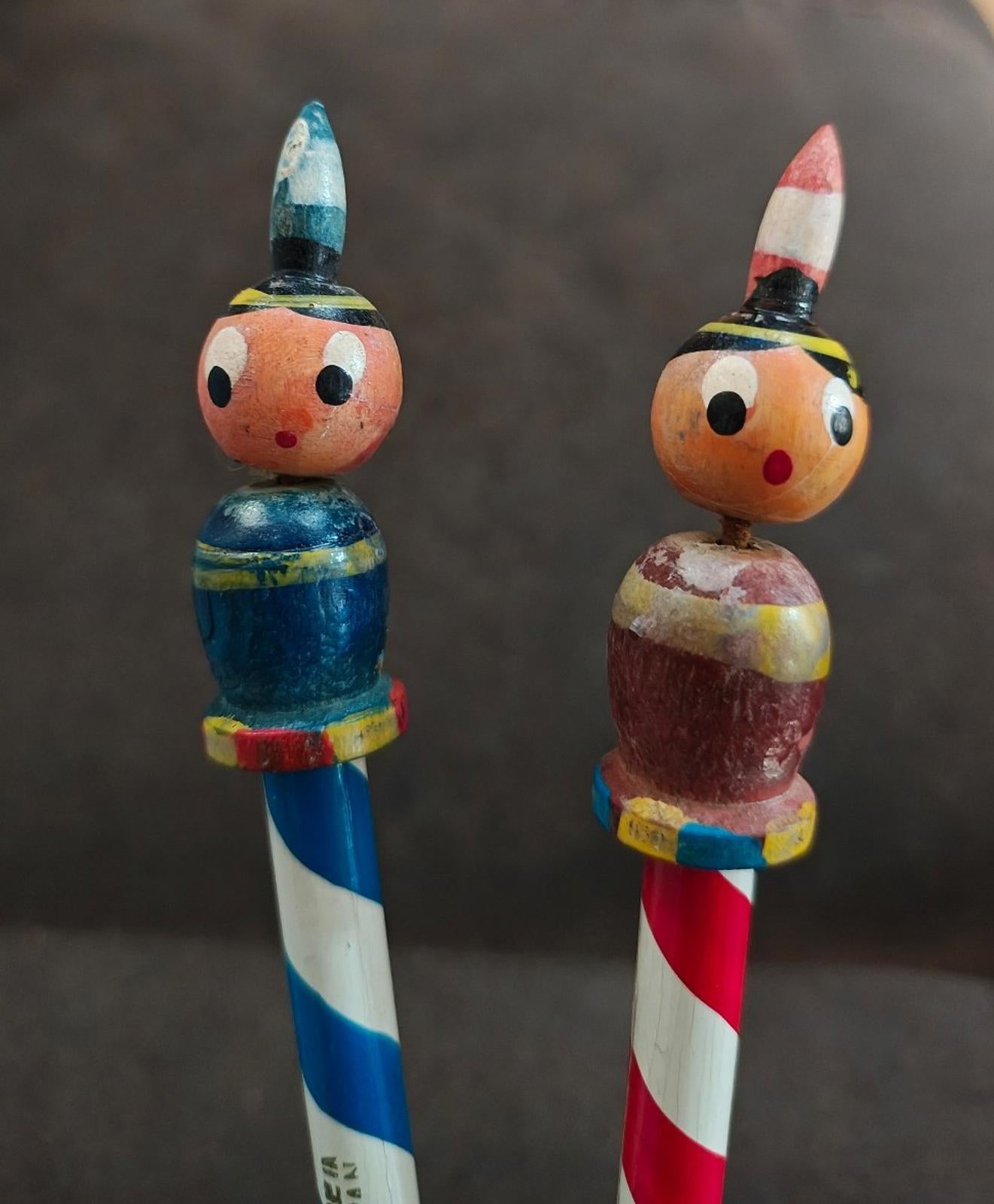 60s Indian Top Pencil From Fort Lincoln State Park Mandan North Dakota