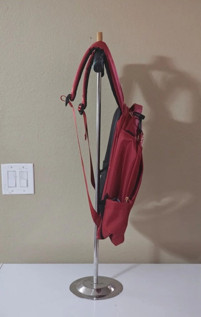 Loulu Red Canvas Backpack