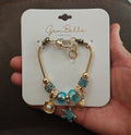 Gem Bella New York Gold Tone Ocean Themed Charm Bracelet New