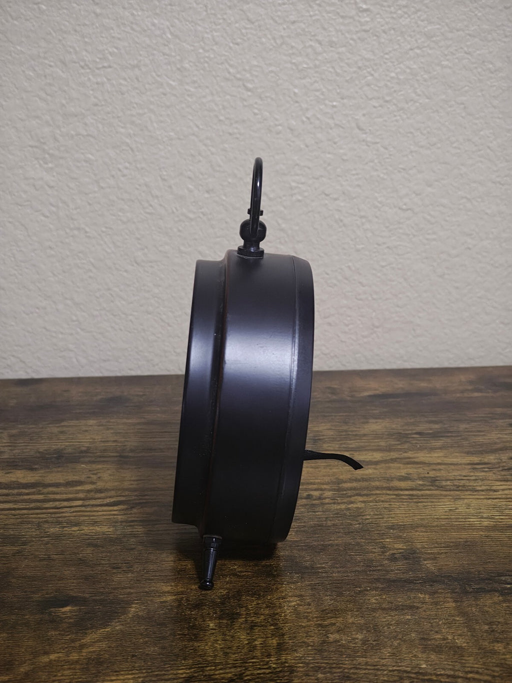 Sterling & Noble Black Vintage Style Alarm Clock/Table Top Clock